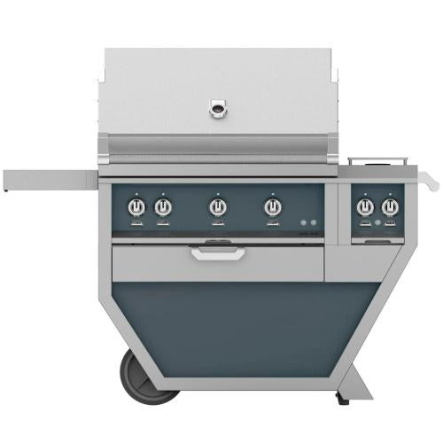 Hestan GSBR30CX2LPGG 30" Built-In Natural Gas Grill with Rotisserie & Sear Burner - Dark Gray