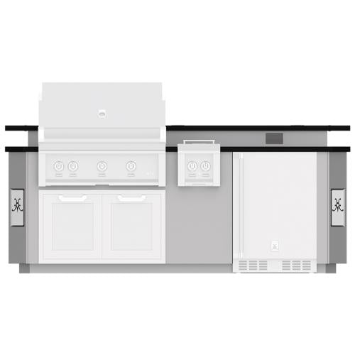 Hestan GESB08 8 Ft. Outdoor Living Suite Bar with Weatherproof Outlets