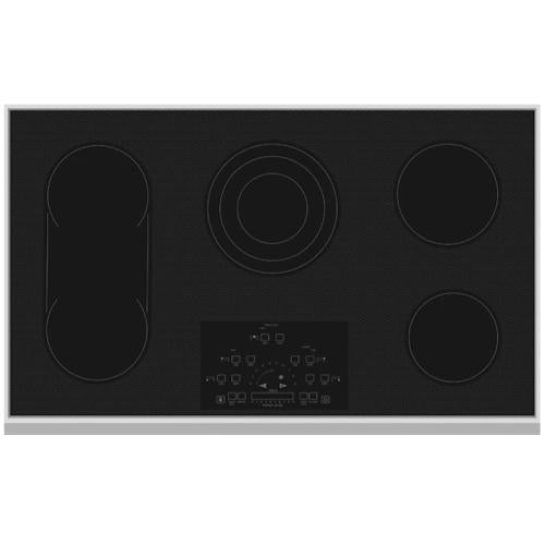Hestan KEC36BK 36 Inch Electric Cooktop with 4 Cooking Zones - Black