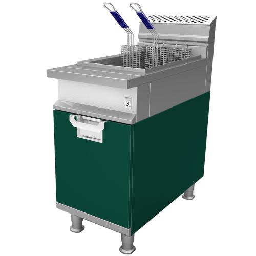 Hestan HFRR18LPH2GR 18 Inch Right-Hand Liquid Propane-H2 Fryer Top - Green