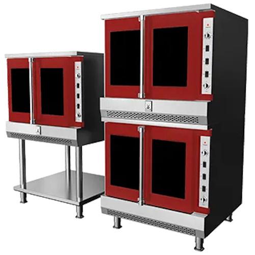 Hestan HUCOL2NGH1RD Double Deck Upright Convection Oven with Left Viewing Window Door - NG-H1, Red