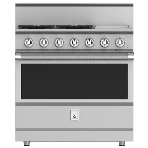 Hestan KRG364GDNG 36 Inch Freestanding Professional Gas Range with 4 Sealed Burners - NG - Stainless