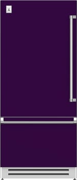 Hestan KRBL36PP 36 Inch Left Hinged Built-In Bottom Freezer Refrigerator with 18.5 cu. ft. Capacity - Purple