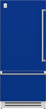 Hestan KRBL36BU 36 Inch Left Hinged Built-In Bottom Freezer Refrigerator with 18.5 cu. ft. Capacity - Blue
