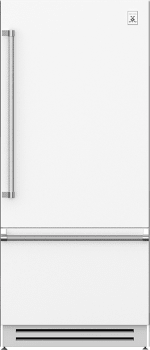 Hestan KRBR36WH 36 Inch Right Hinged Built-In Bottom Freezer Refrigerator with 18.5 cu. ft. Capacity - White