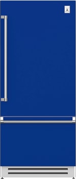 Hestan KRBR36BU 36 Inch Right Hinged Built-In Bottom Freezer Refrigerator with 18.5 cu. ft. Capacity - Blue