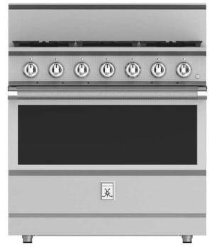 Hestan KRG365NG 36 Inch Freestanding Professional Gas Range with 4 Dual-Flow Burner System - NG - Stainless