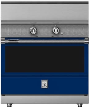 Hestan KRI36BKBU 36 Inch Freestanding Induction Range with 5 Cooking Elements, 5.8 cu. ft. Oven Capacity- Black - Blue