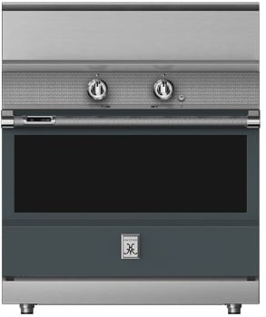 Hestan KRI36BKGG 36 Inch Freestanding Induction Range with 5 Cooking Elements, 5.8 cu. ft. Oven Capacity- Black - Dark Gray