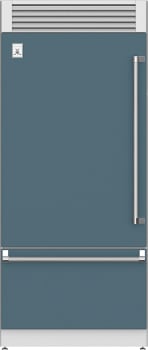 Hestan KRPL36GG 36 Inch Left Hinged Built-In Bottom Freezer Refrigerator with Top Compressor - Dark Gray