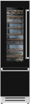 Hestan KRWL24BK 24 Inch Left Hinged Refrigerator with Wine - Black