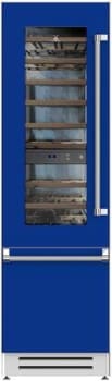 Hestan KRWL24BU 24 Inch Left Hinged Refrigerator with Wine - Blue