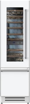 Hestan KRWL24WH 24 Inch Left Hinged Refrigerator with Wine - White