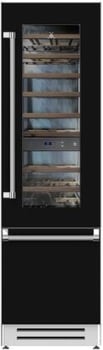 Hestan KRWR24BK 24 Inch Right Hinged Refrigerator with Wine - Black