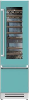 Hestan KRWR24TQ 24 Inch Right Hinged Refrigerator with Wine - Turquoise