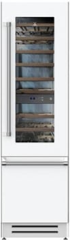 Hestan KRWR24WH 24 Inch Right Hinged Refrigerator with Wine - White