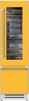 Hestan KRWR24YW 24 Inch Right Hinged Refrigerator with Wine - Yellow