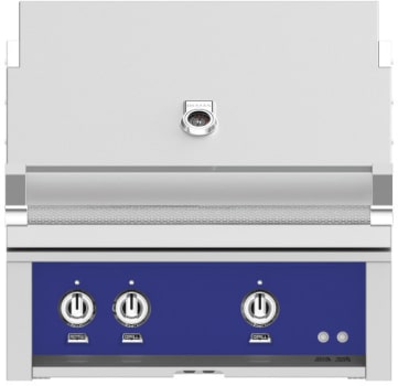 Hestan GABR30LPBU 30 Inch Built-In Grill with Temperature Gauge and Hot Surface Ignition - Blue